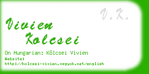 vivien kolcsei business card